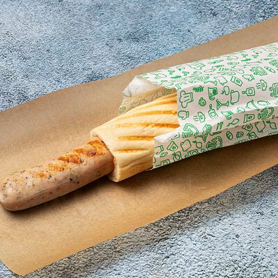 Хот-дог Французский с сосиской из индейки в Irbis по цене 379 ₽