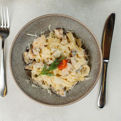 Паста Фетучини с цыпленком в Balance cafe по цене 828 ₽