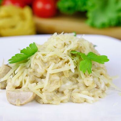 Ризотто с куриным филе в Хлебная Корзина по цене 350 ₽