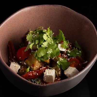 Баклажаны с сыром Фета и кинзой в Первый по цене 875 ₽