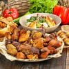 Логотип кафе Хлеб да Мясо