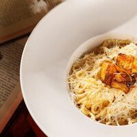 Паста с тыквой и беконом в Feromon