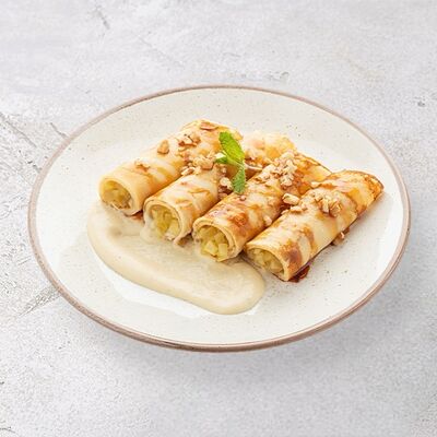 Блинчики с яблоком и карамелью в Шоколадница по цене 410 ₽