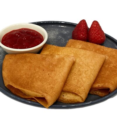 Блинчики с клубничным джемомв Meat House по цене 210 ₽