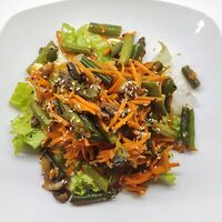 Салат с морковью по-корейски, фасолью и грибами в Алиби