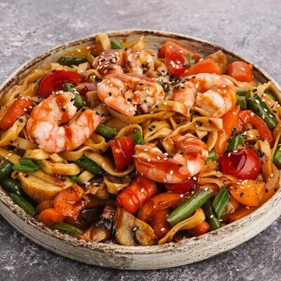 Вок с креветками в Tuk Tuk Asian Food по цене 729 ₽