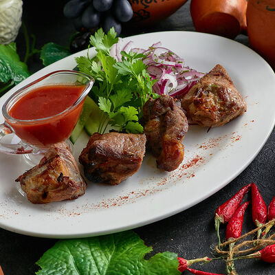 Шашлык из свинины в Лагидзе по цене 490 ₽