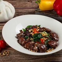 Салат с куриной печенью в Добрые Времена