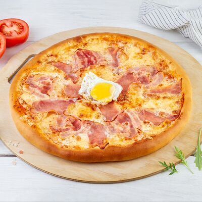 Пицца Карбонара в Пекарня Кулинария Пиццерия ОБОЖАЮТВСЕ! по цене 999 ₽