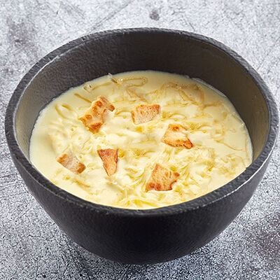 Сырный крем-суп двойная порция в Теремок по цене 355 ₽