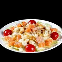 Цезарь с сёмгой в Пицца Окей