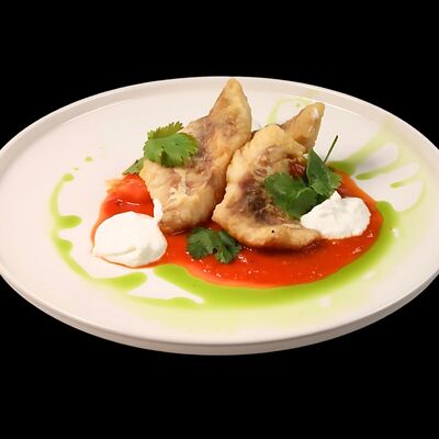 Филе судака с томатами и сметаной в Beer & Fire Grill по цене 647 ₽