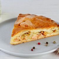 Рыбный пирог с горбушей, рисом или картофелем в Обожайка