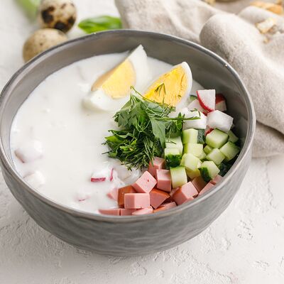 Окрошка на айране в Пряности & Радости на Васильевском по цене 450