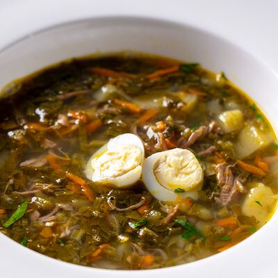 Щавелевый суп в Кристалл по цене 650 ₽