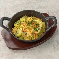 Запеченная треска с грибами и картофелем в Или