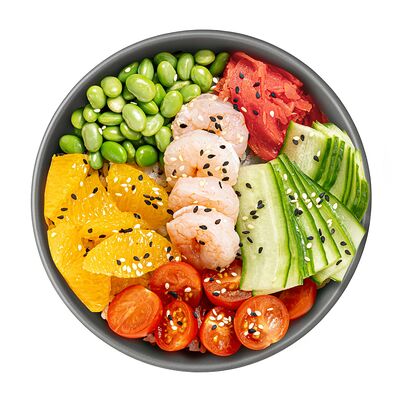 Поке боул креветка-манго в MYBOX по цене 570 ₽