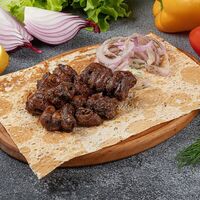 Шашлык из куриных сердечек в MC Kebab