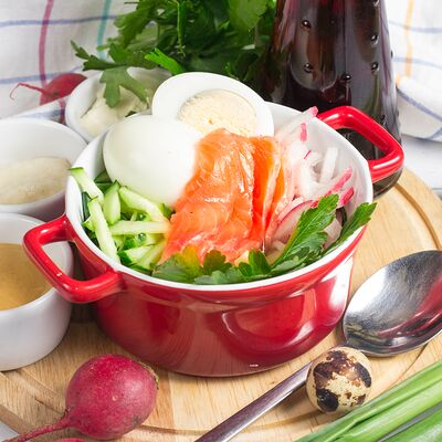 Окрошка с семгой в Луиджи & Тосё по цене 399