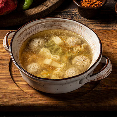 Суп с фрикадельками в PRO.Хинкали by Novikov по цене 280 ₽