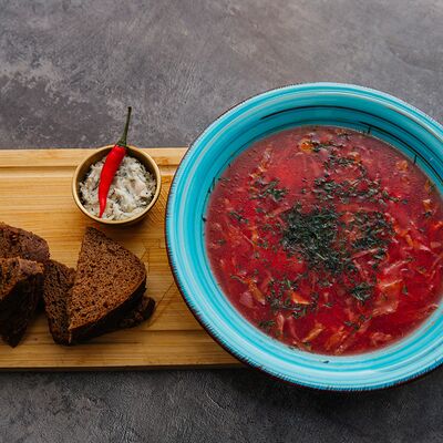 Борщ в Грин бар по цене 350 ₽