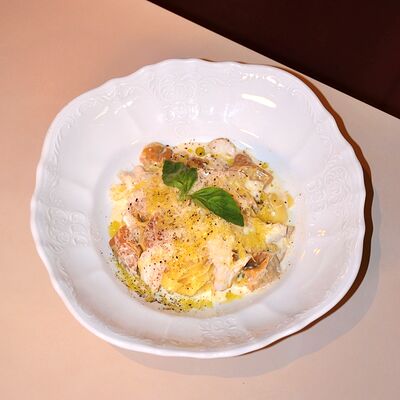 Фетучини с курицей и грибами доставка в Gino Pizza по цене 760 ₽