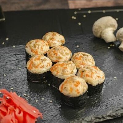 Запеченный Ролл с Грибами и Курой в Суши фуд по цене 415 ₽