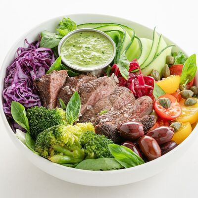 Боул со стейком и бурым рисом в Nothing Fancy по цене 1850 ₽