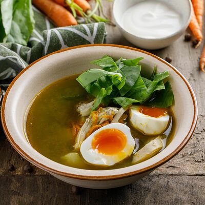 Щавелевый суп в Пряности & Радости на Васильевском по цене 390