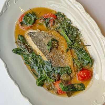 Филе дорадо с хортой в Pame по цене 950 ₽