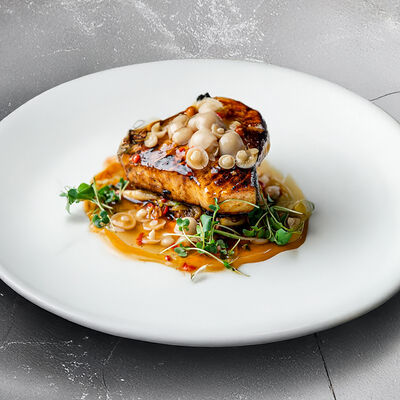 Стейк из масляной рыбы в КрабыКутабы по цене 1360 ₽