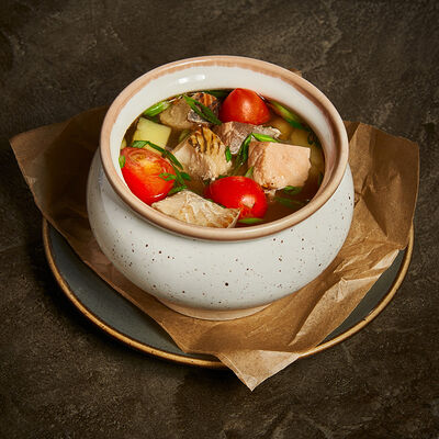 Уха из лосося и муксуна в Корчма по цене 630 ₽