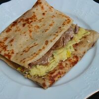 Блины с грибами и картошкой в Русские блины