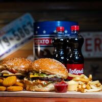 Двойное говяжье комбо в CHEF BURGER