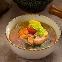 Уха из трески и лосося в Чакапули