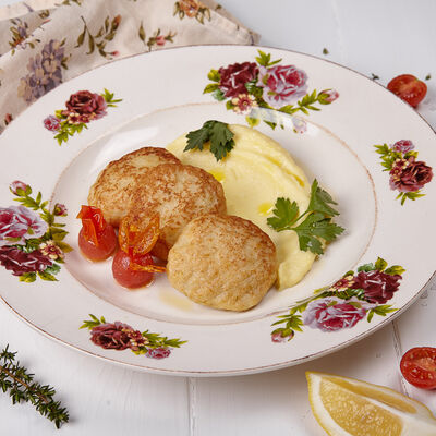 Щучьи котлеты с картофельным пюре в Катюша Katyusha по цене 680