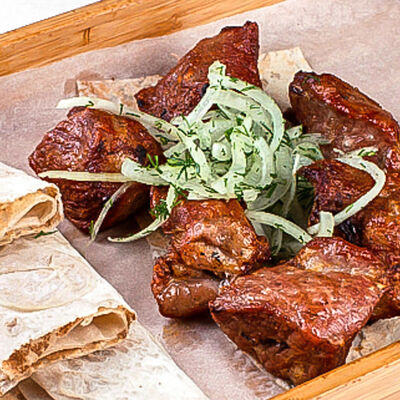 Шашлык из cвинoй шейки в Бурум по цене 560 ₽