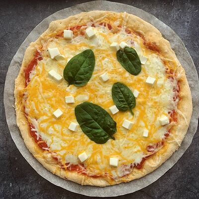 Пицца Четыре сыра на тонком тесте в GurManBox по цене 600 ₽