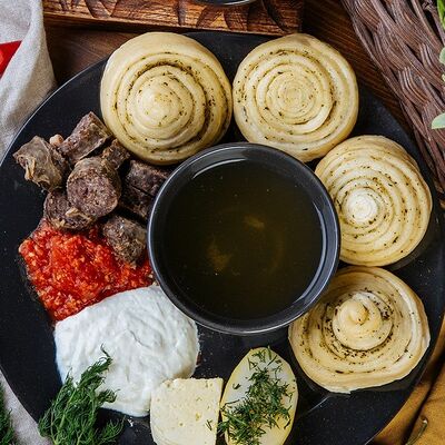 Хинкал даргинский слоёный с говядиной в Daghouse по цене 920 ₽