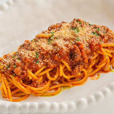 Паста Болоньезе в Morricone pizza & wine по цене 720 ₽