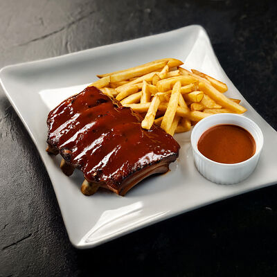 Свиные ребра в соусе chipotle в Шампур по цене 680 ₽