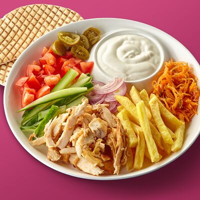 Шаверма на тарелке в КручуВерчу по цене 769 ₽