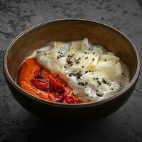 Томатный копченый суп с пармезаном в Вода & Еда