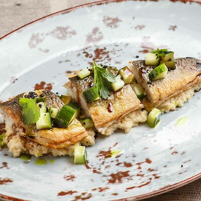 Сибас с киноа в Гриль house по цене 650 ₽