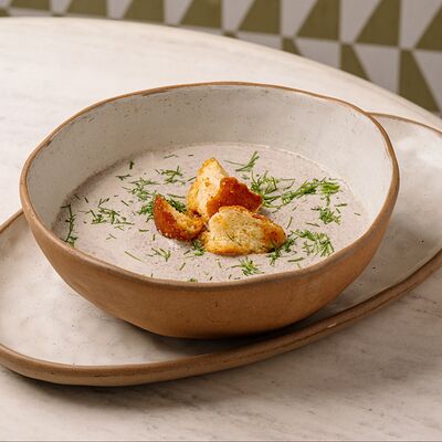 Суп-крем грибной в Кристалл по цене 510 ₽