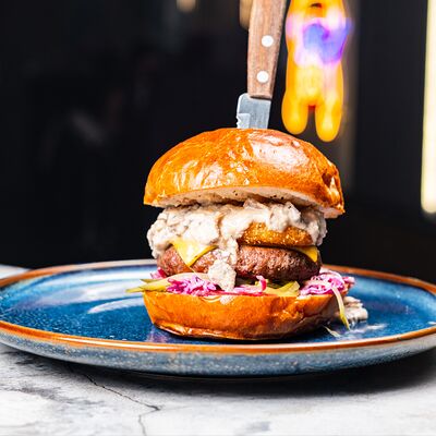 Грибной бургер в Newbar по цене 620 ₽