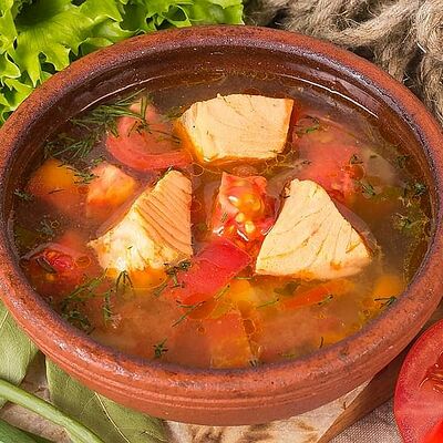 Уха из семги в Мушмула по цене 339