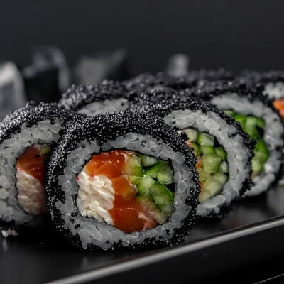 Black с крабом и лососем в Sushi7 по цене 682 ₽