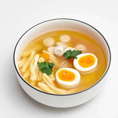 Куриный суп с яичной лапшой в Benedict breakfast & lounge по цене 390 ₽