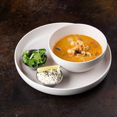 Тайский суп с морепродуктами в Город детей по цене 805 ₽